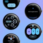 Ảnh chụp màn hình giao diện Material 3 Expressive trên Wear OS, gợi ý cho Android 16 QPR1 Beta