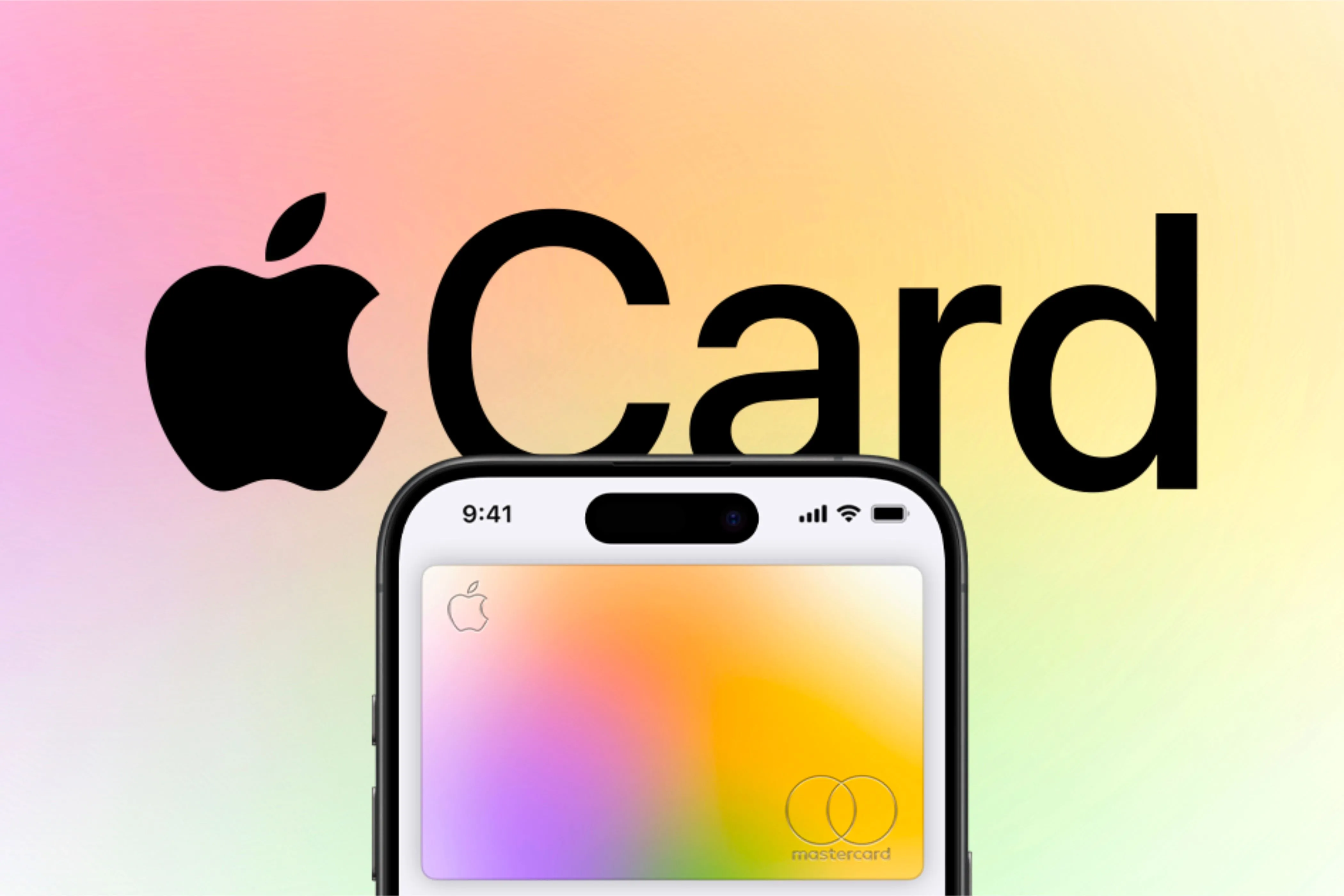 Biểu tượng Apple Card và hình ảnh thẻ Apple Card trên iPhone.