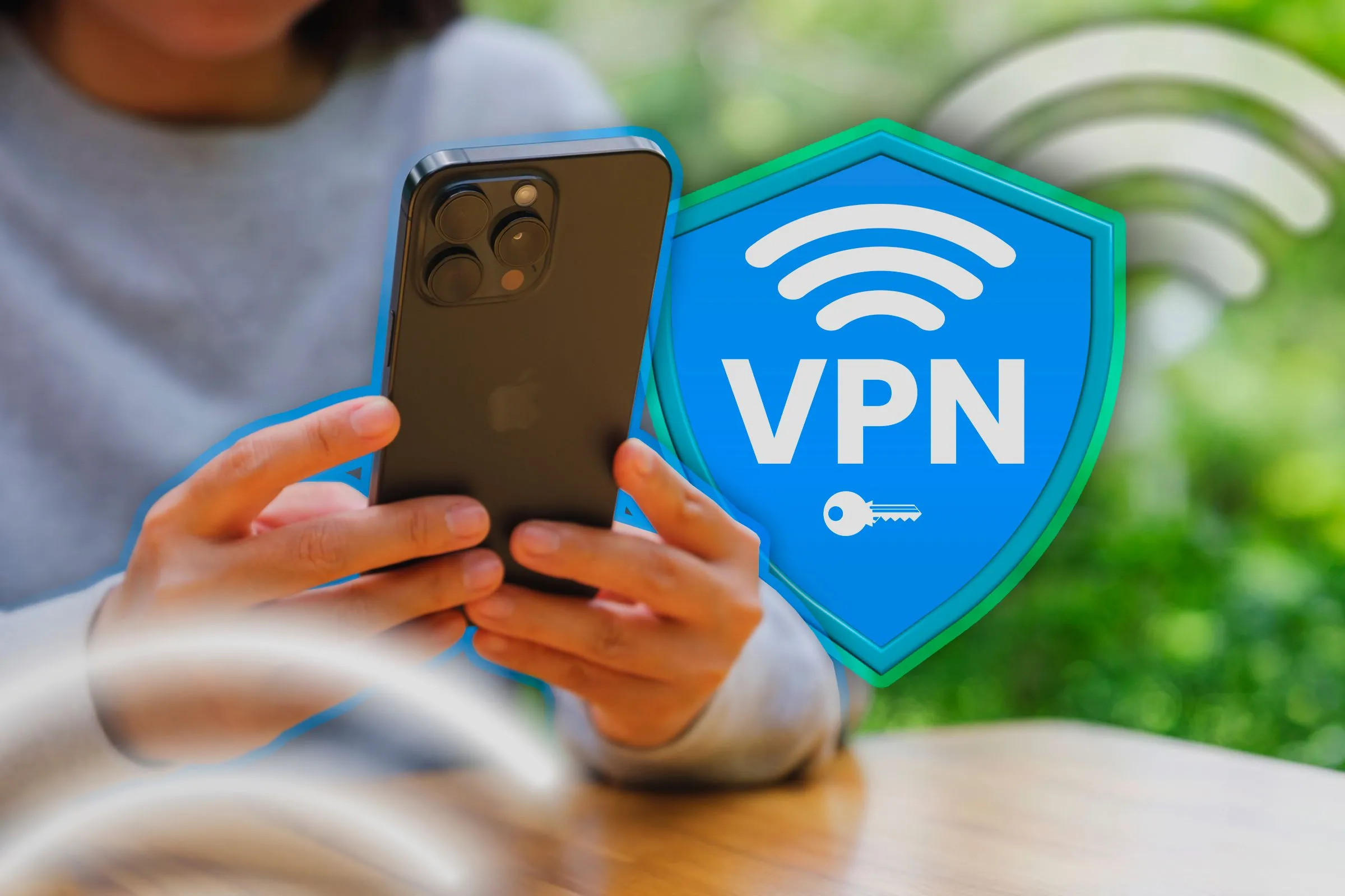 Biểu tượng VPN trên điện thoại iPhone minh họa cho mạng riêng ảo