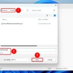 Cửa sổ Notepad đang lưu file "ClearTempFiles.bat" với tùy chọn "All Files" được chọn.