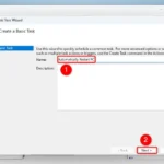 Đặt tên cho tác vụ tự động khởi động lại trong Task Scheduler của Windows 11