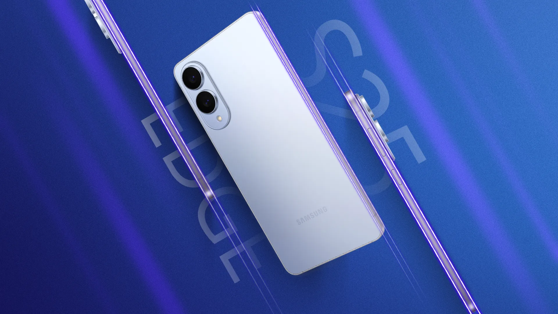 Điện thoại Galaxy S25 Edge được nhìn từ nhiều góc độ khác nhau.