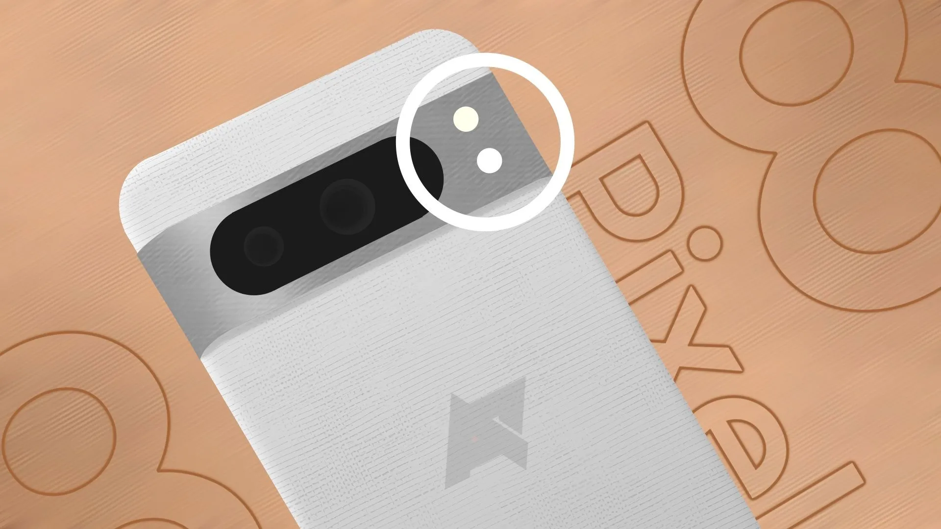 Điện thoại Google Pixel 8 Pro màu trắng, mẫu điện thoại Pixel sẽ được cập nhật tính năng đèn pin