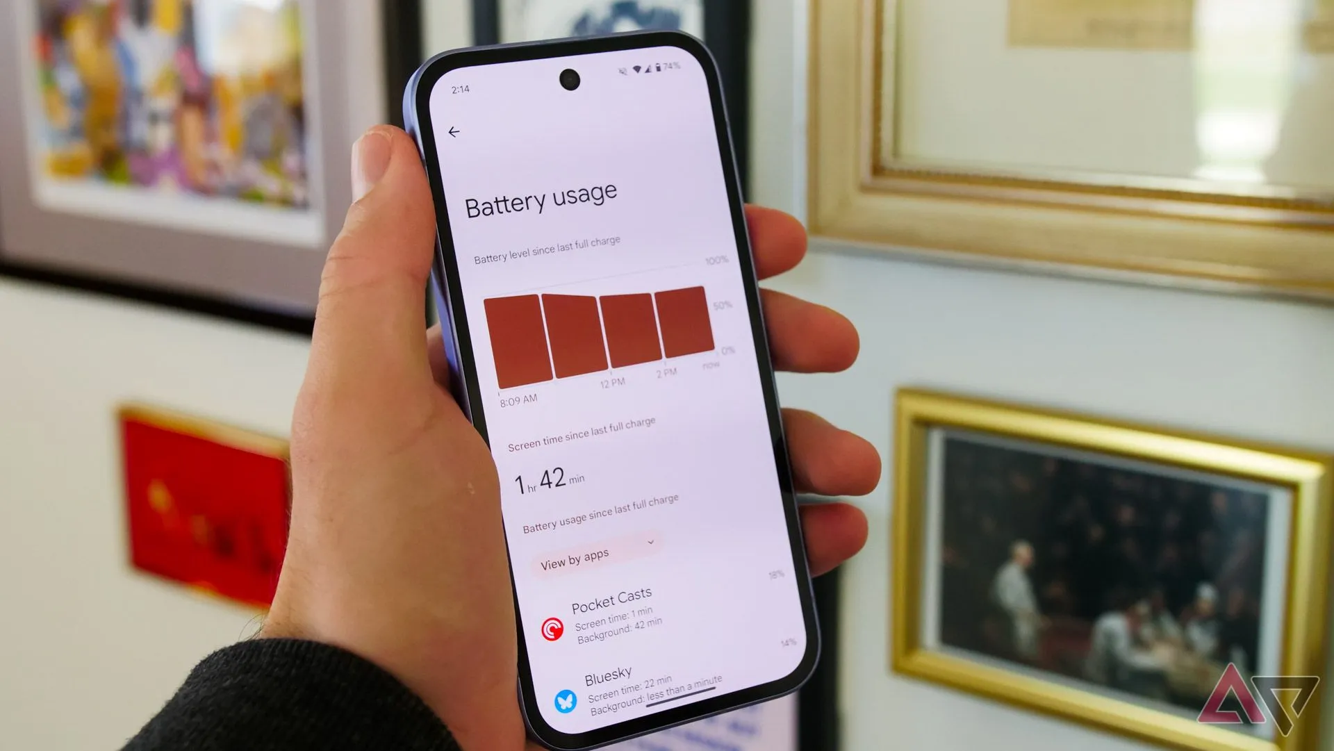 Giao diện hiển thị thông tin sử dụng pin trên điện thoại Pixel, liên quan đến các tính năng quản lý sức khỏe pin và chu kỳ sạc.