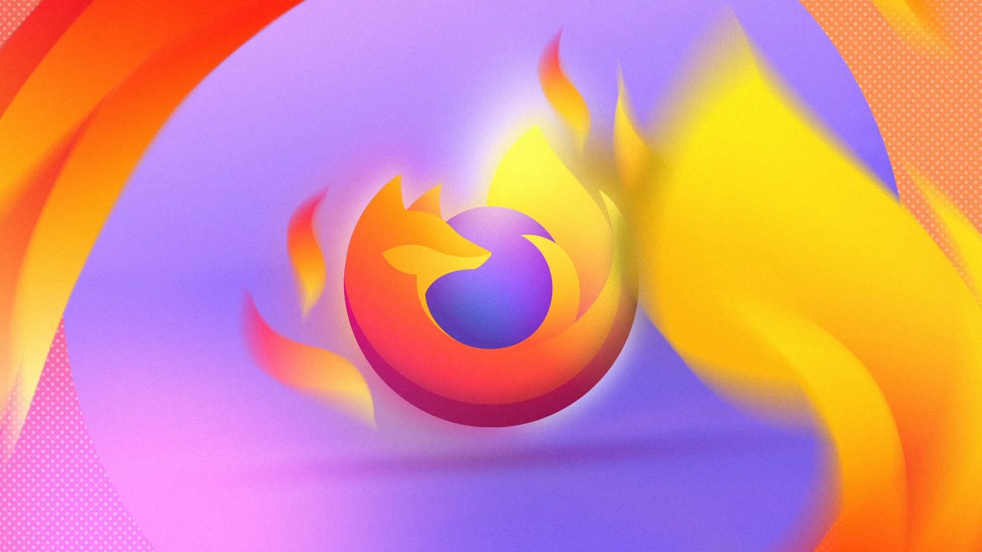 Logo Firefox với ngọn lửa bao quanh