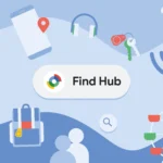 Logo và giao diện mới của Google Find Hub, ứng dụng tìm thiết bị Android