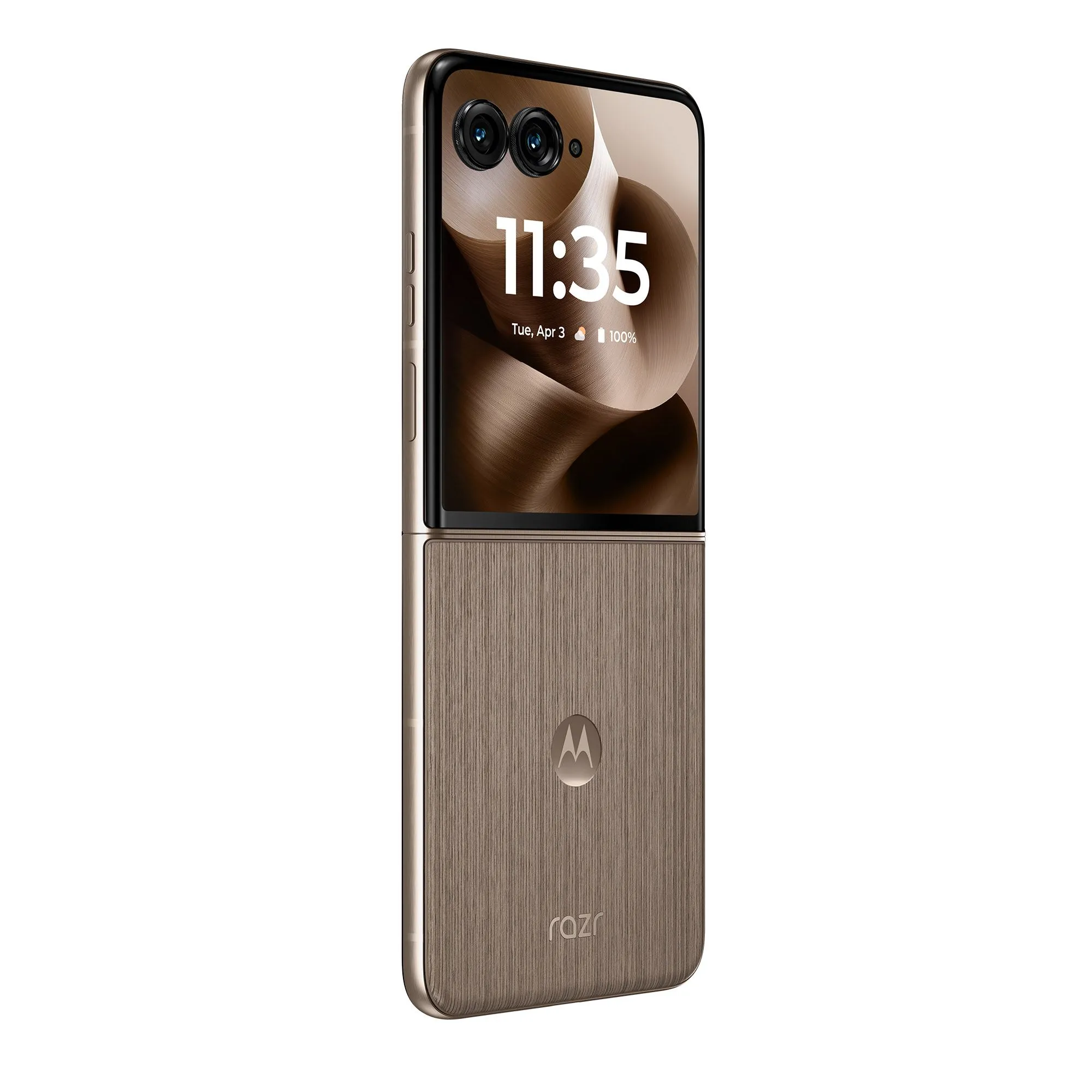 Mặt sau của Motorola Razr Ultra 2025 màu Xanh Mountain Trail
