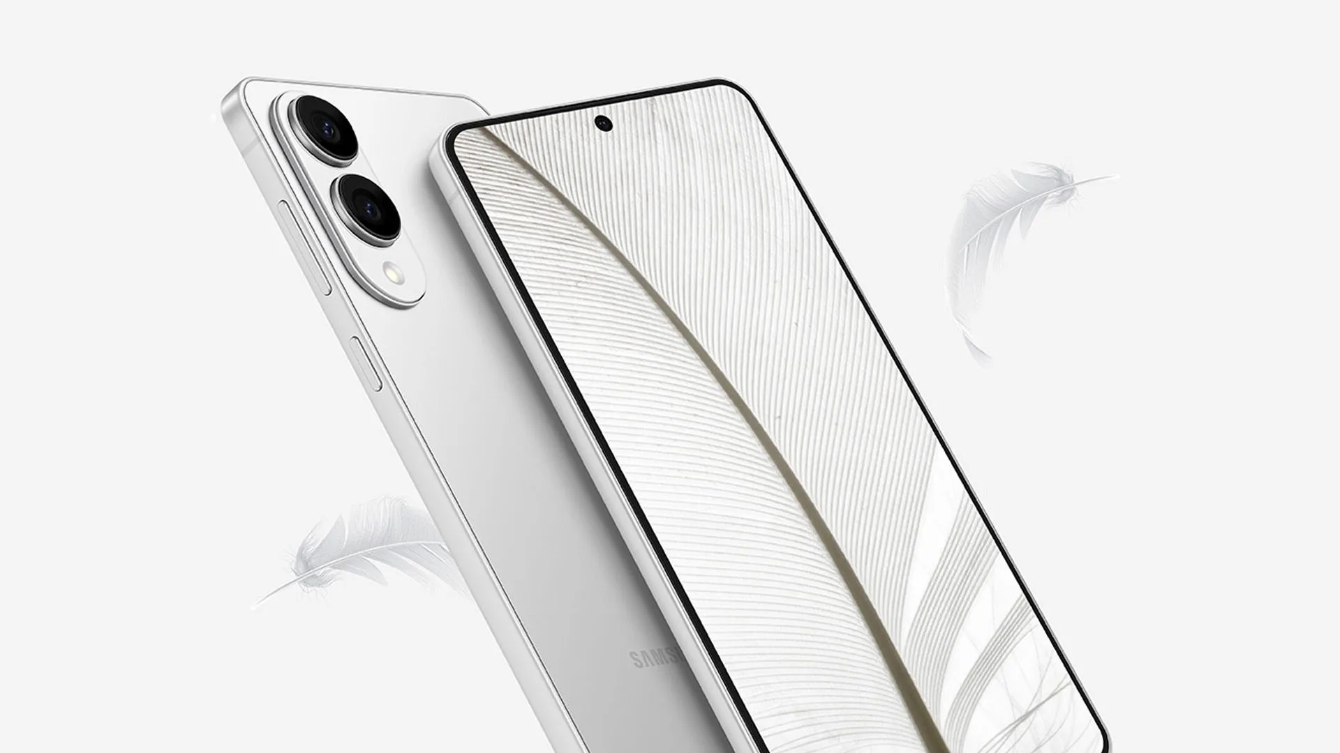 Mặt trước và mặt sau của điện thoại Samsung Galaxy S25 Edge.