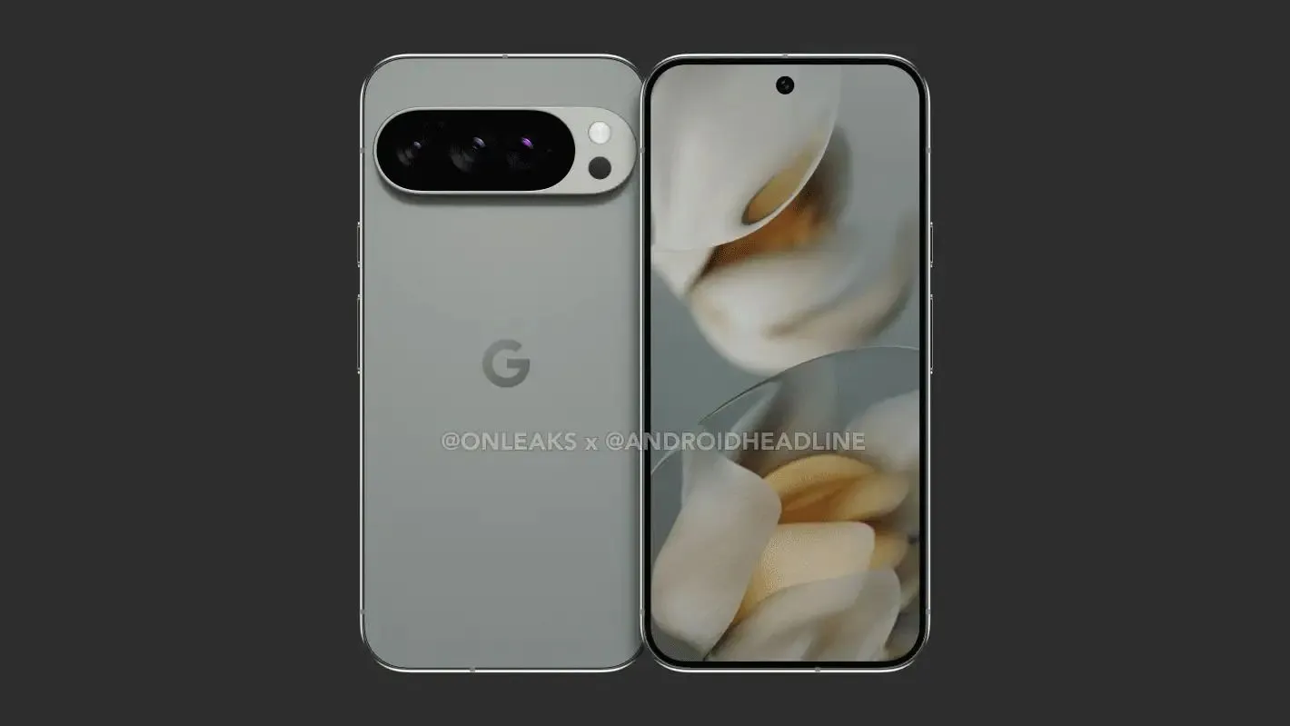 Một góc nhìn khác về ảnh render rò rỉ của Google Pixel 10 Pro XL.