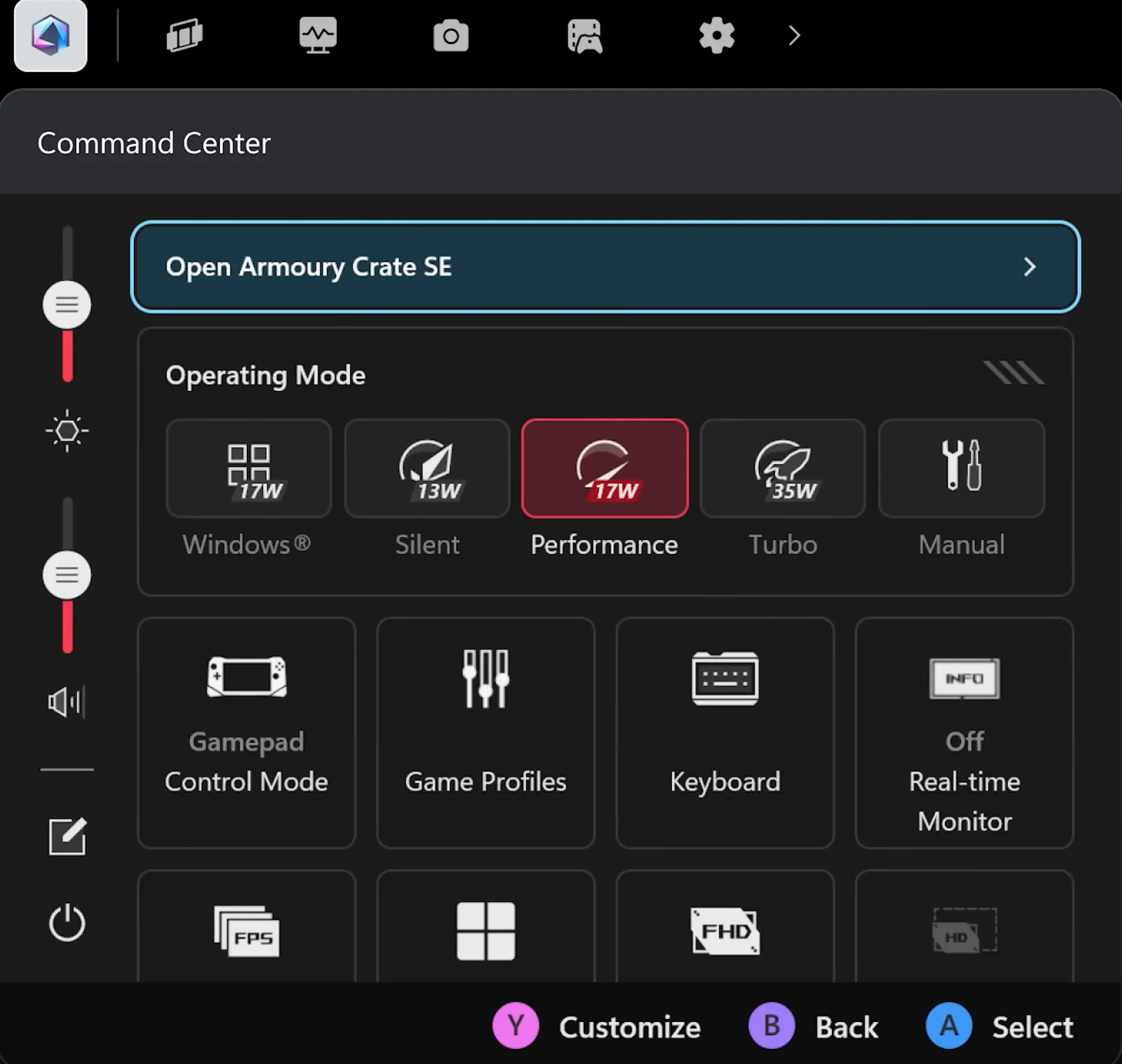 Xbox Game Bar được thiết kế lại hiển thị widget ASUS Armoury Crate.