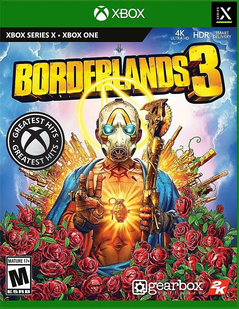 Bìa game Borderlands 3 với phong cách đồ họa cel-shaded đặc trưng