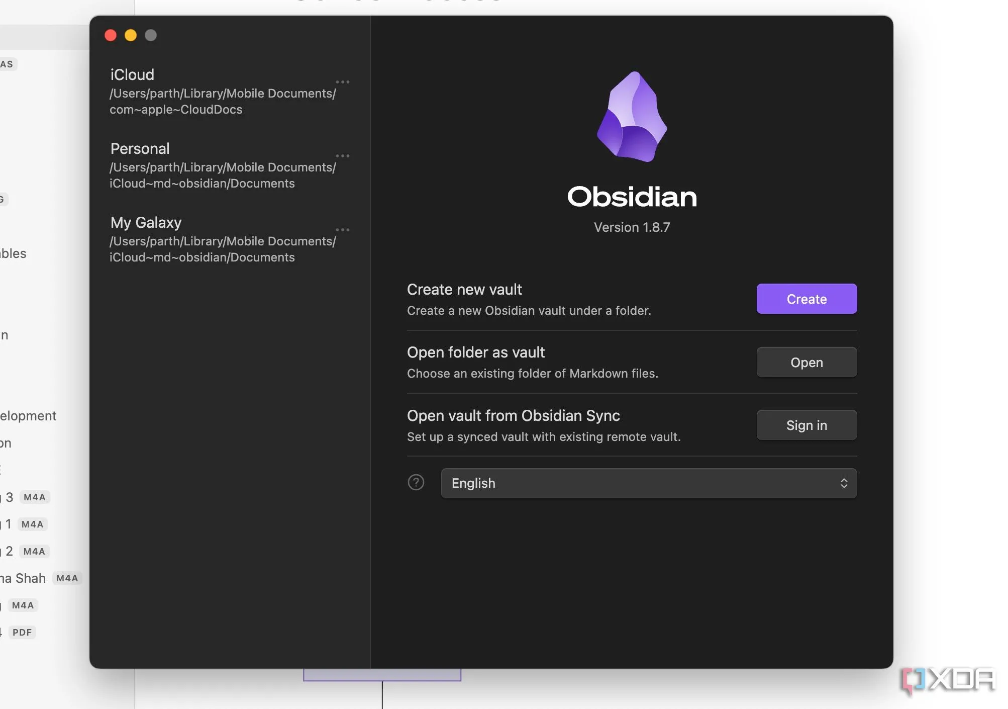 Biểu tượng Obsidian và các công cụ ghi chú khác, minh họa sự đa dạng trong quản lý ghi chú và khả năng đồng bộ.