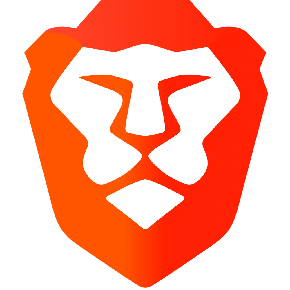 Biểu tượng trình duyệt Brave, biểu trưng cho sự riêng tư và tốc độ duyệt web