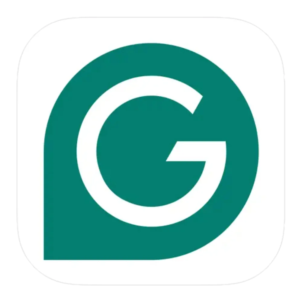 Biểu tượng ứng dụng Grammarly trên điện thoại, hỗ trợ kiểm tra văn bản