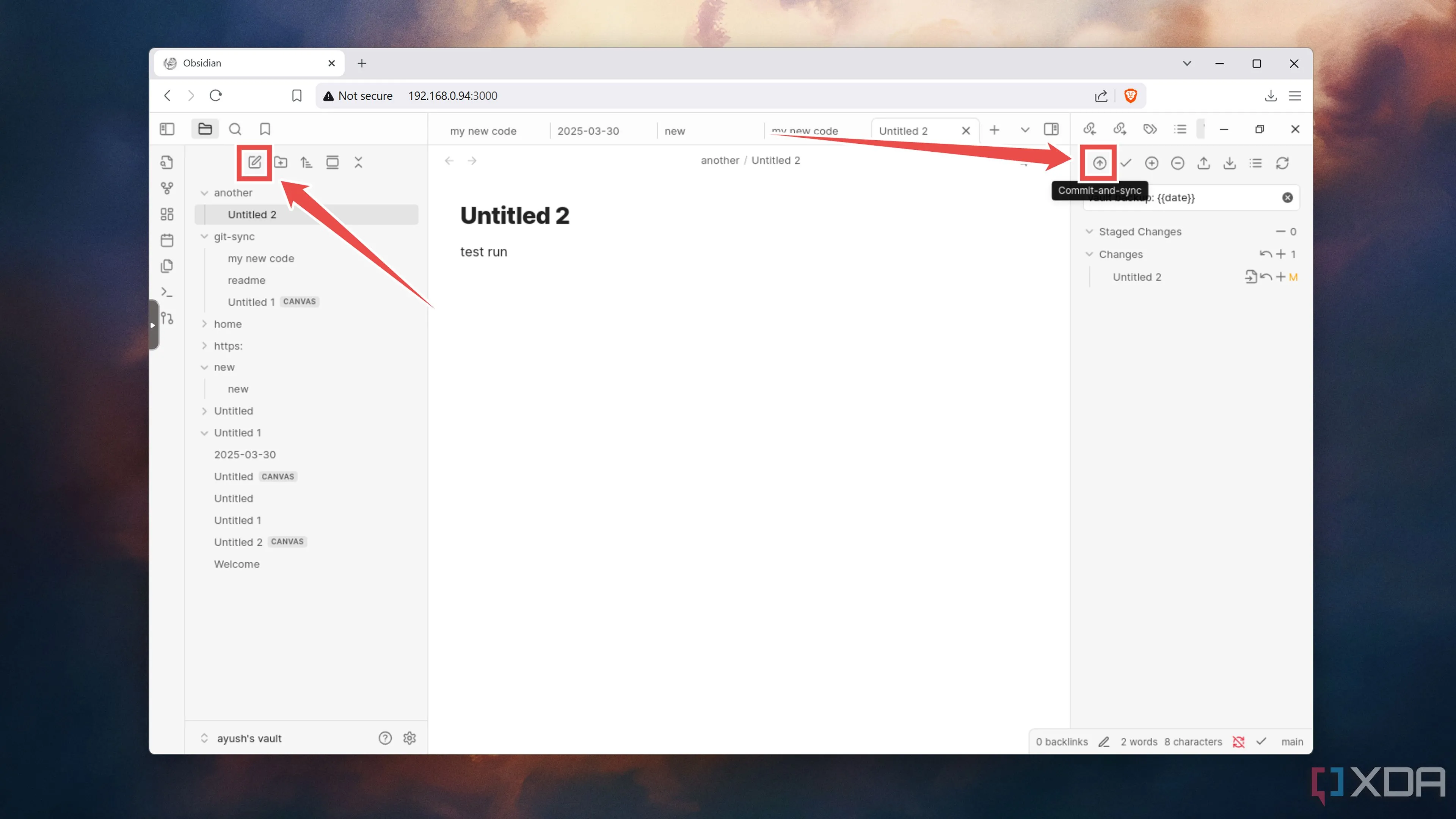 Đồng bộ hóa một file ghi chú Obsidian với kho lưu trữ GitHub