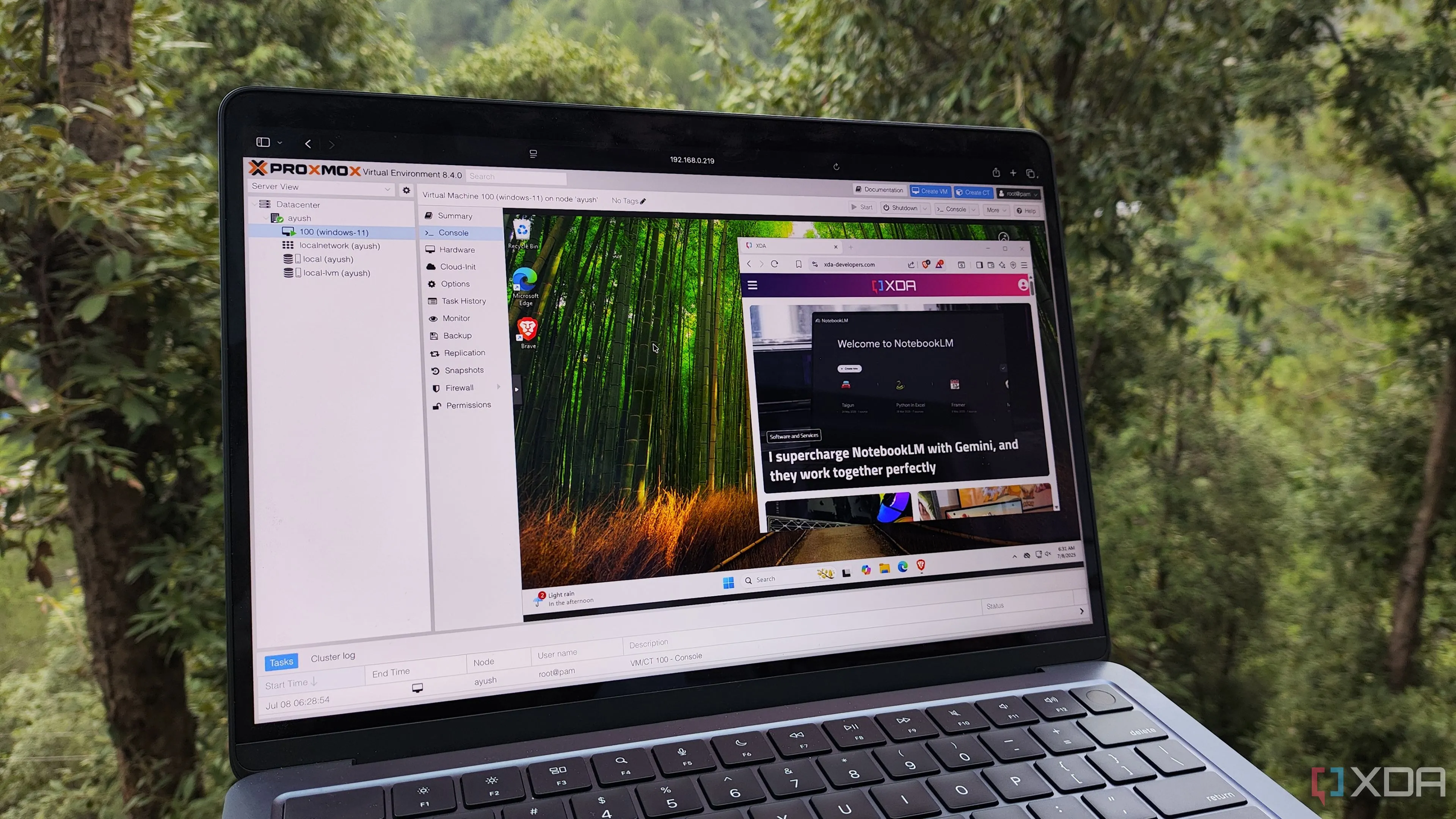 Giao diện hệ điều hành Windows 11 đang hoạt động