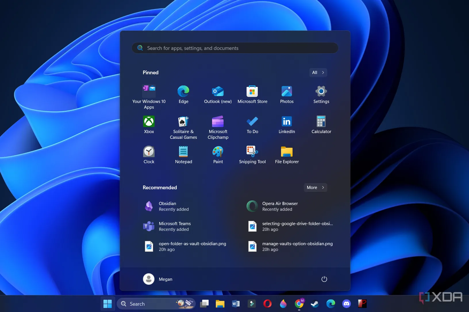 Giao diện Menu Start mới trên Windows 11, với các ứng dụng được ghim và phần &quot;Được đề xuất&quot; kém thân thiện với người dùng.