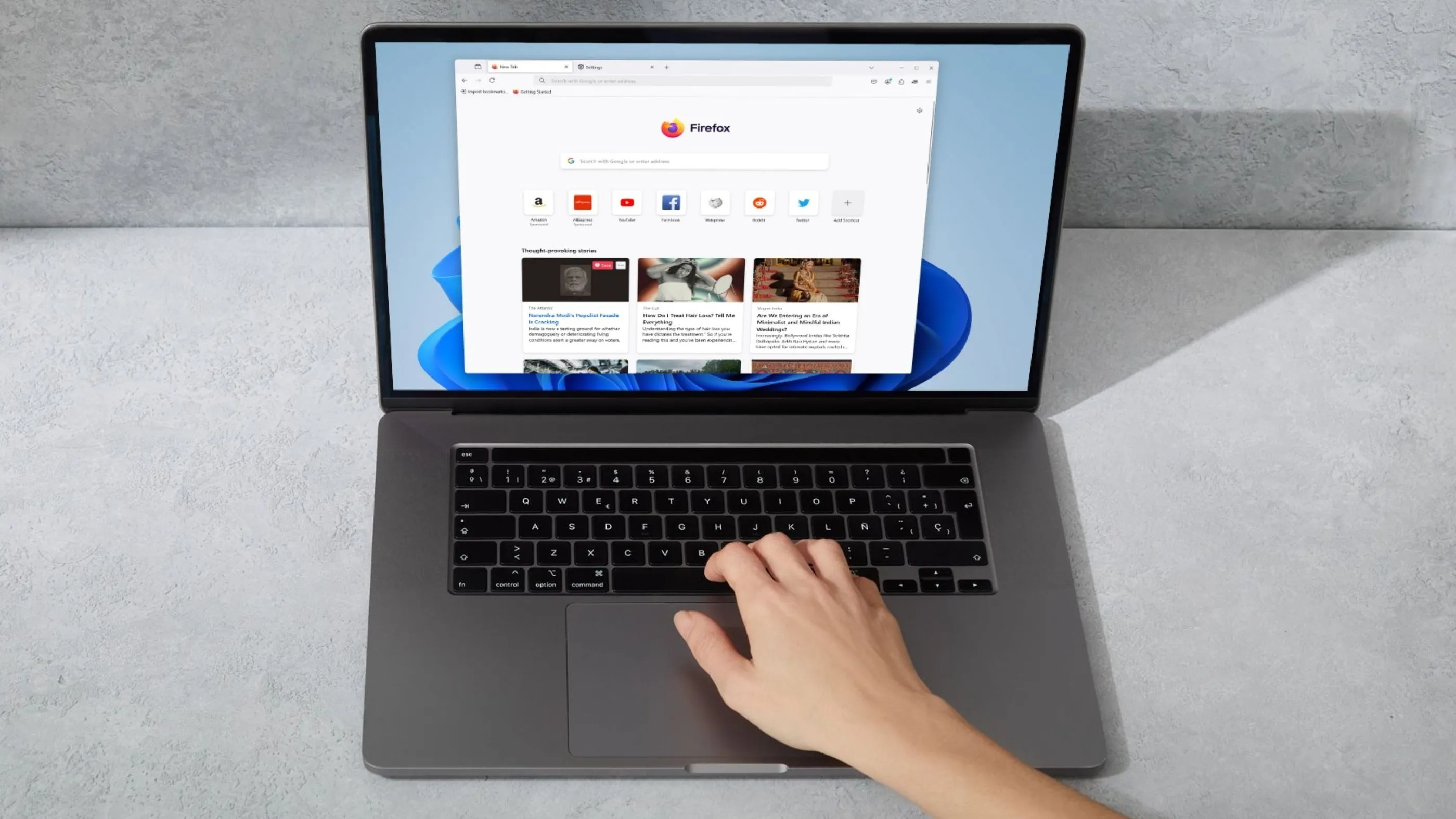 Giao diện người dùng của Firefox với các tính năng hữu ích cho duyệt web an toàn và hiệu quả