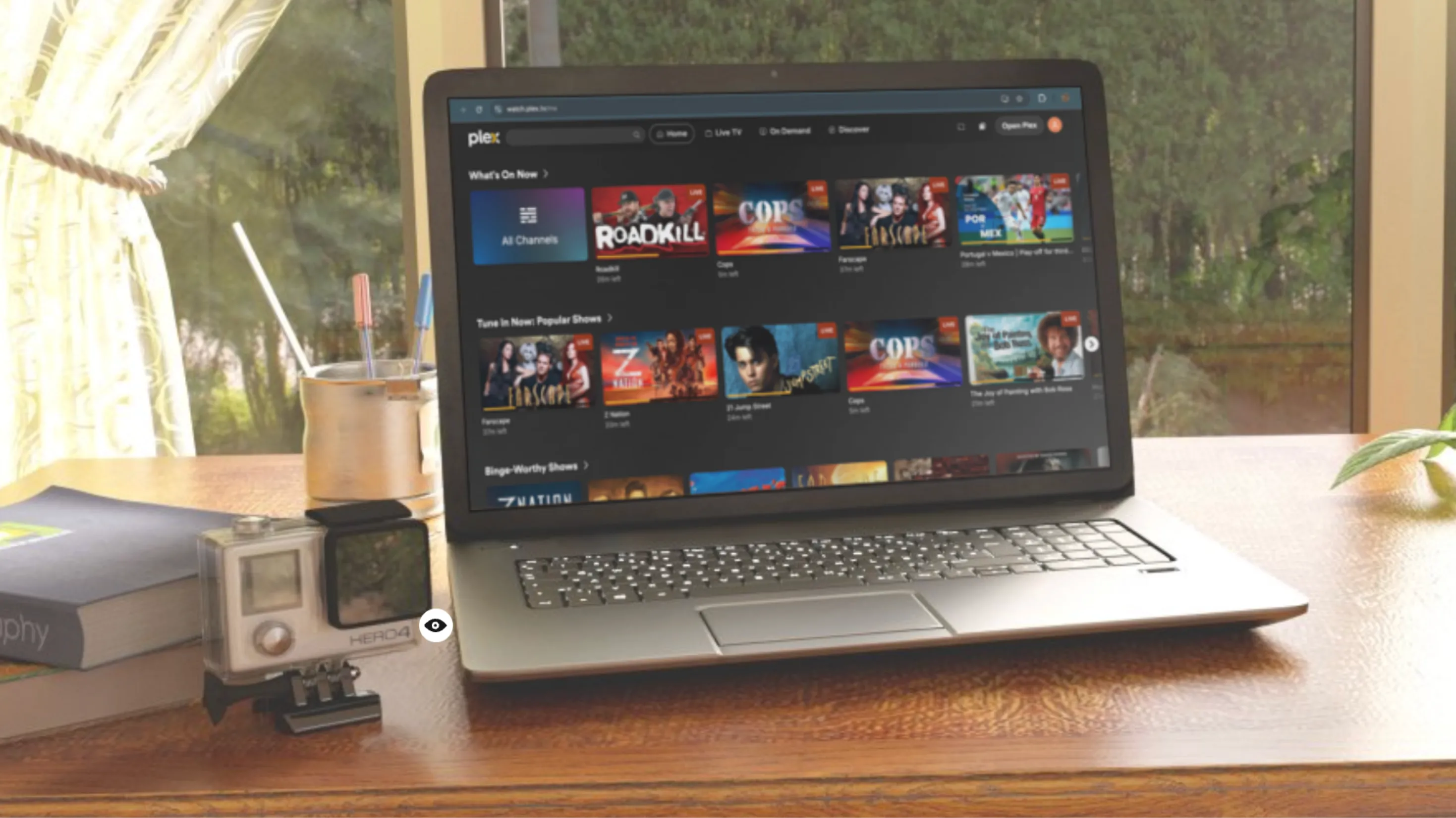 Giao diện Plex Media Server đang hoạt động trên máy tính xách tay Windows
