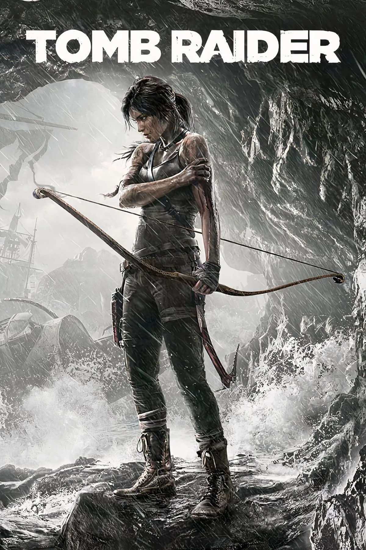 Hình ảnh Lara Croft trong Tomb Raider (2013), thể hiện câu chuyện gốc gai góc và sự nhân văn của nhân vật.