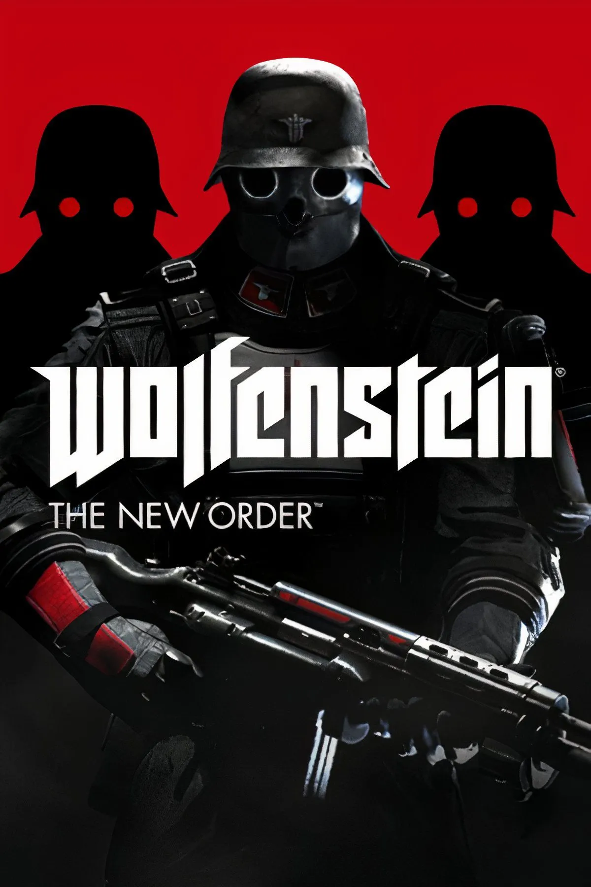 Hình ảnh từ Wolfenstein: The New Order, nhấn mạnh không khí bạo lực và cốt truyện sâu sắc trong thế giới bị Đức Quốc xã thống trị.
