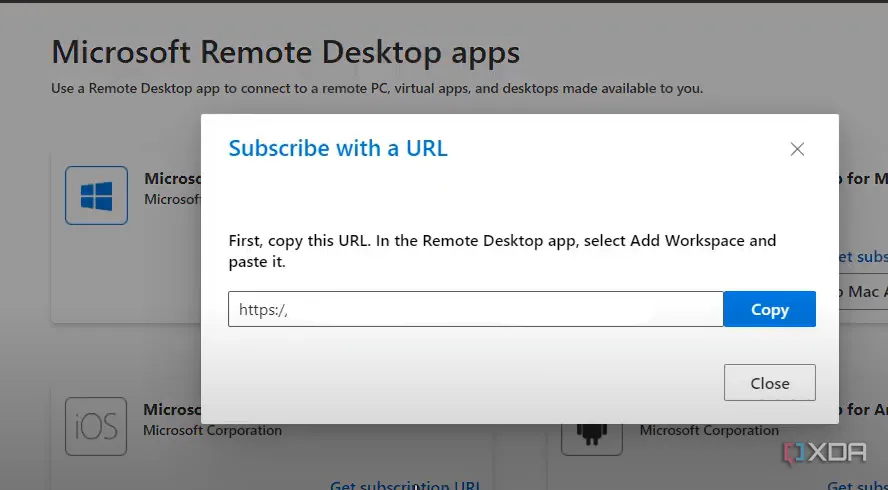 Hướng dẫn lấy URL đăng ký Windows 365 cho thiết bị iOS để kết nối Cloud PC từ iPad