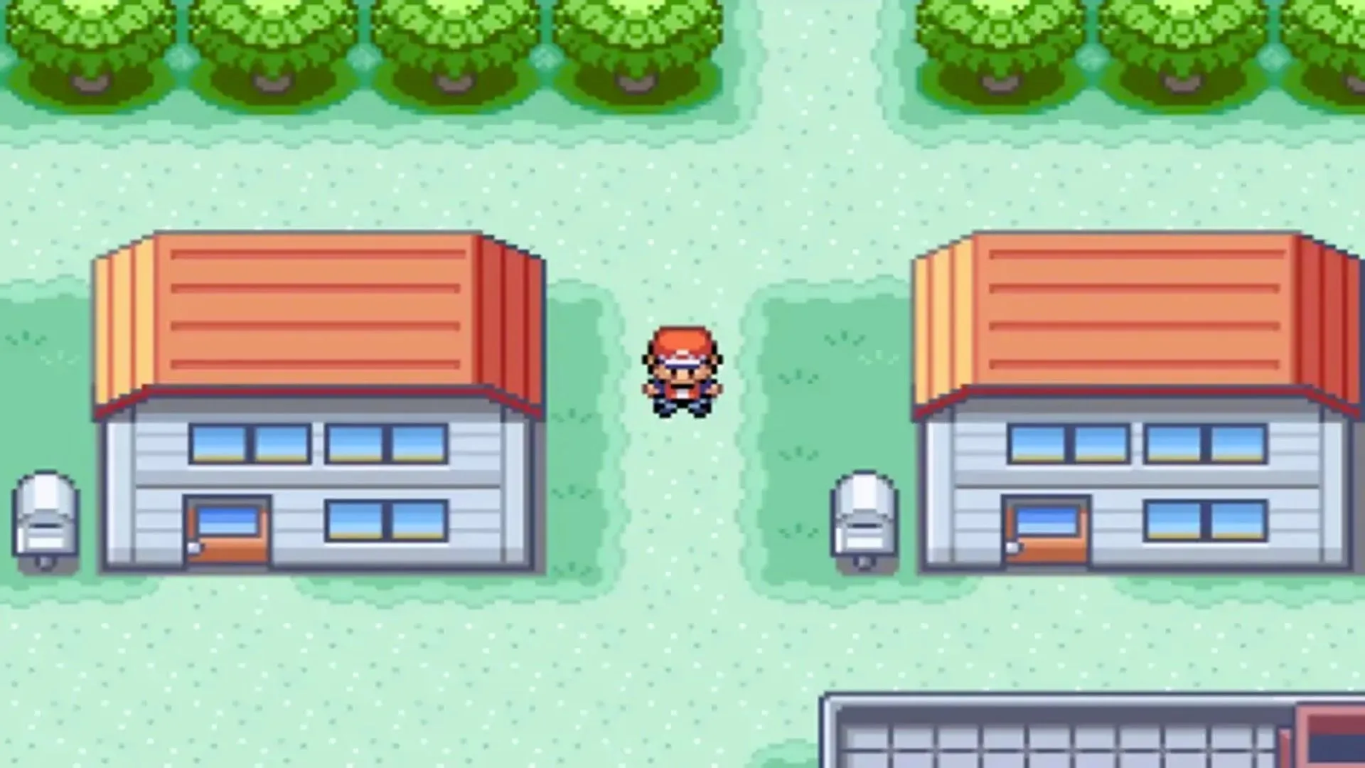 Người chơi khám phá một thị trấn trong tựa game Pokémon FireRed