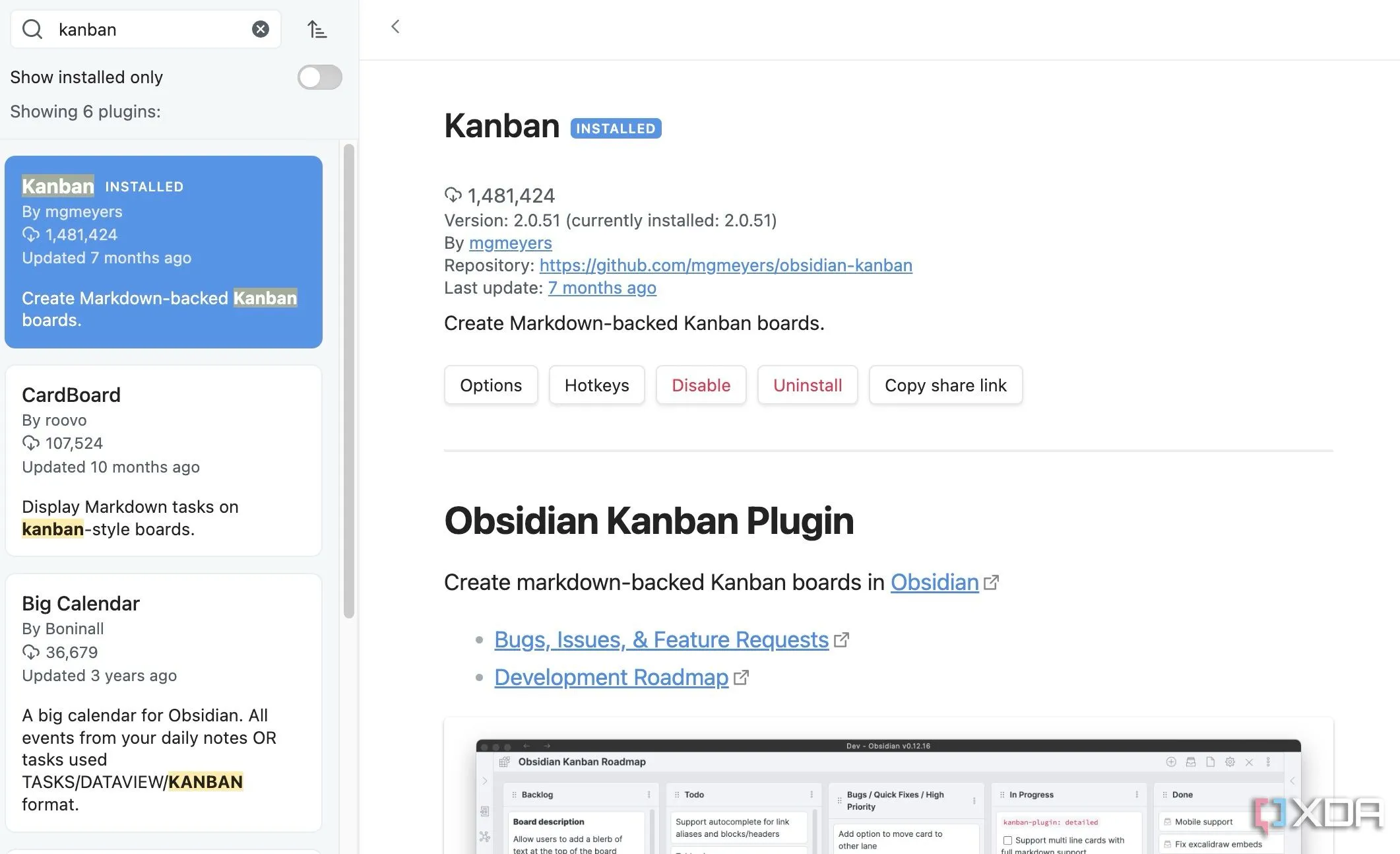Plugin Kanban cho phép bạn tạo bảng quản lý dự án trực quan trong Obsidian
