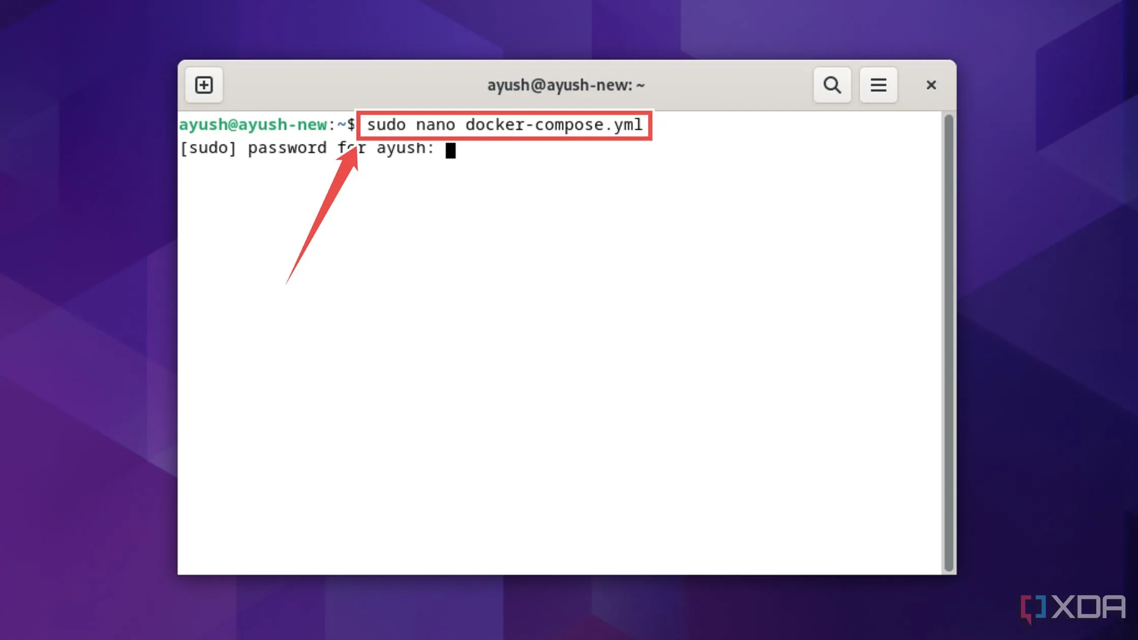 Tạo file docker-compose.yml cho Obsidian