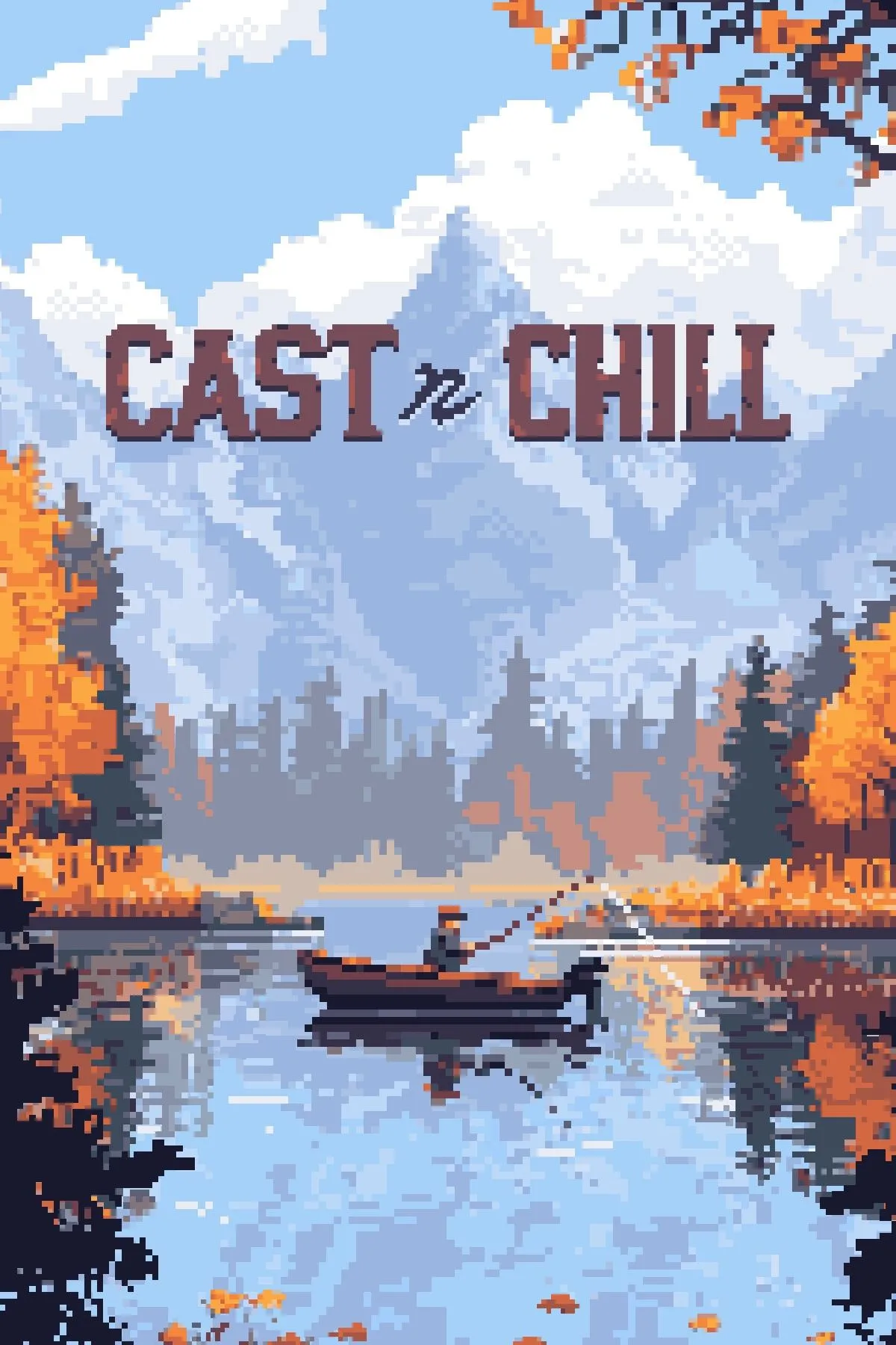 Ảnh bìa game Cast n Chill với nhân vật đang câu cá thư giãn trên thuyền