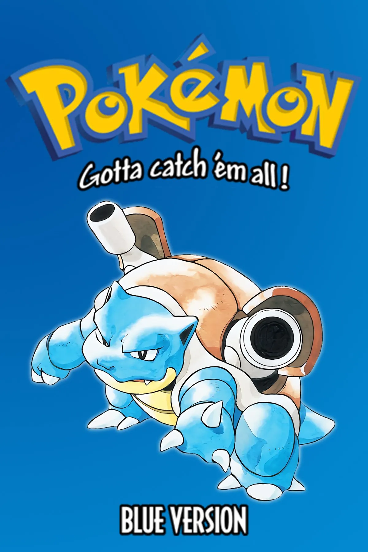 Ảnh bìa game Pokémon Blue, đồng hành cùng phiên bản Red