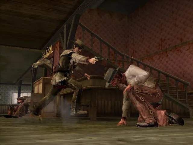 Ảnh chụp màn hình game Gun, Colton đang chiến đấu tại Alhambra