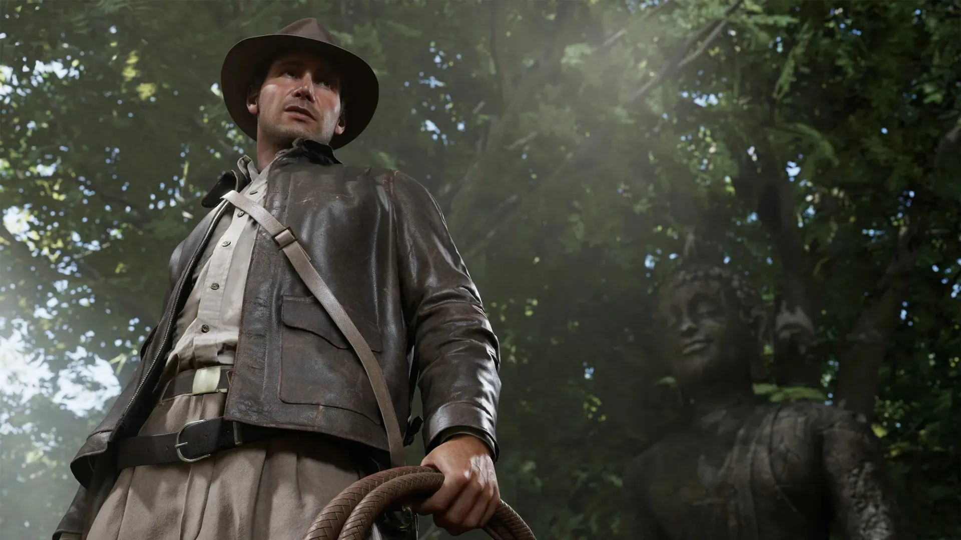 Ảnh chụp màn hình game Indiana Jones and the Great Circle, một tựa game console