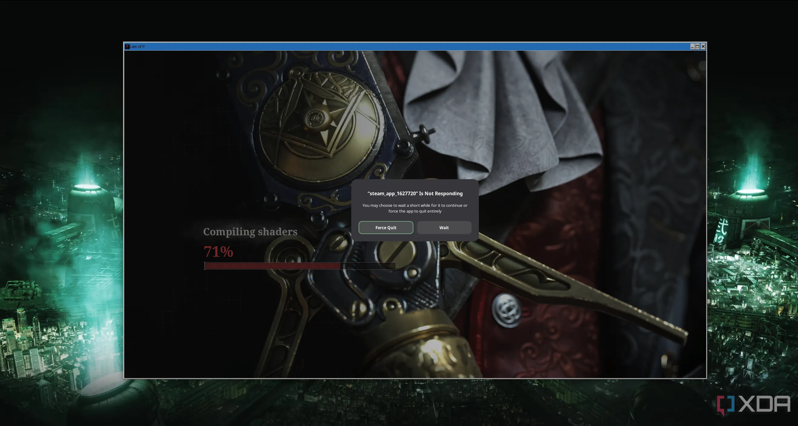 Ảnh chụp màn hình game Lies of P không hoạt động với Lossless Scaling Linux