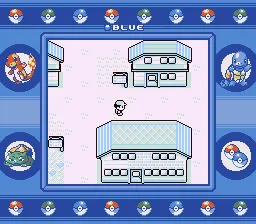 Ảnh chụp màn hình giao diện chiến đấu trong Pokémon Blue