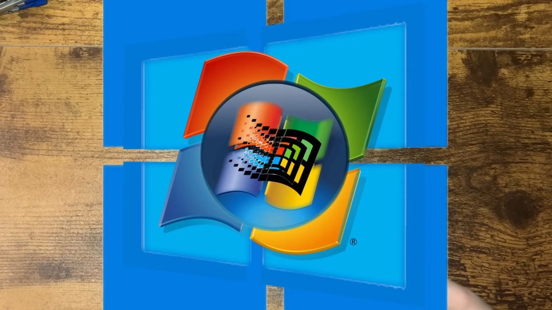 Ảnh chụp màn hình hiển thị biểu tượng các phiên bản Windows khác nhau được sử dụng trong thử nghiệm ảo hóa lồng nhau.