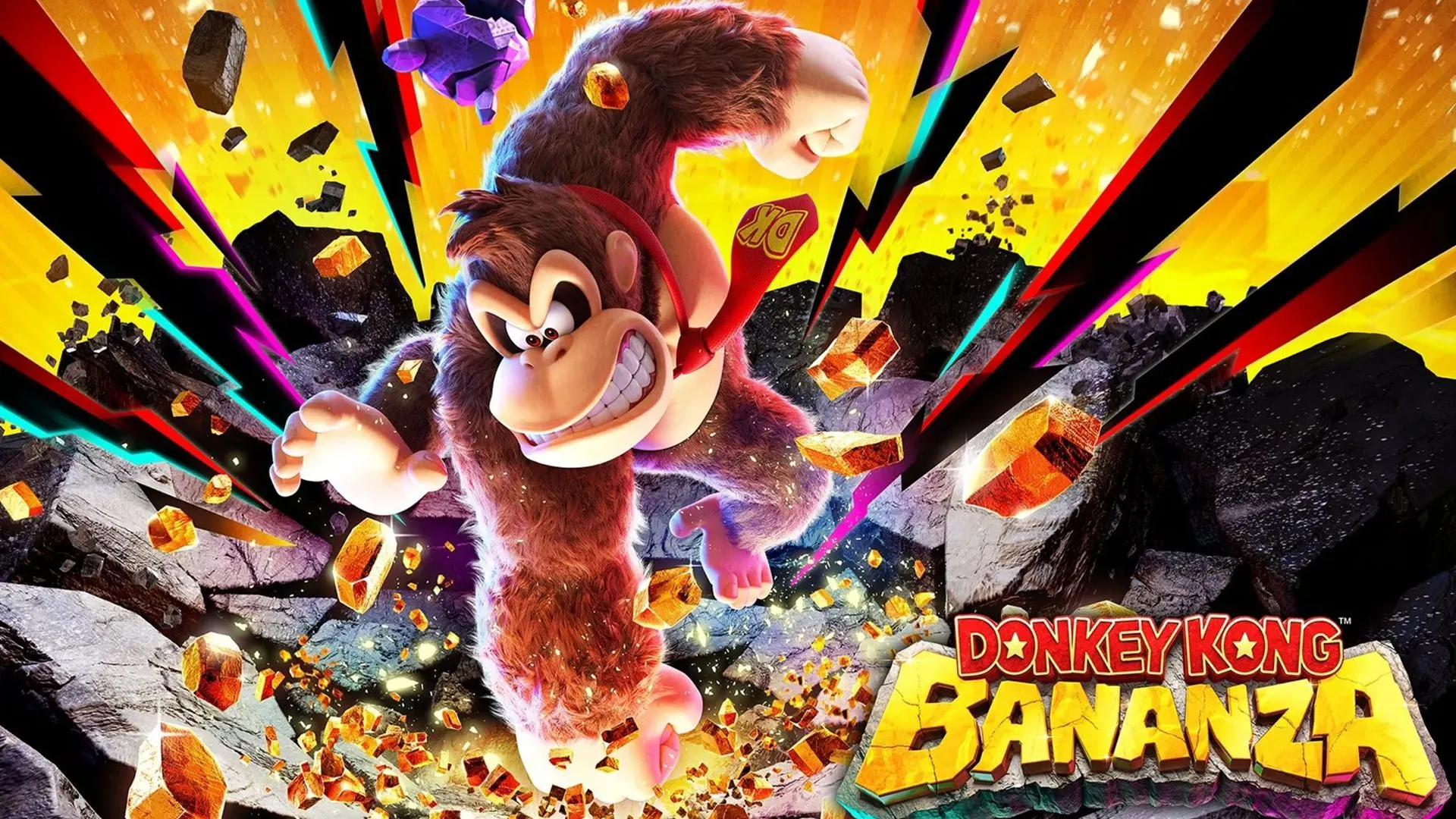 Ảnh nghệ thuật chính của game Donkey Kong Bananza, tựa game Nintendo Switch 2 được đồn đoán