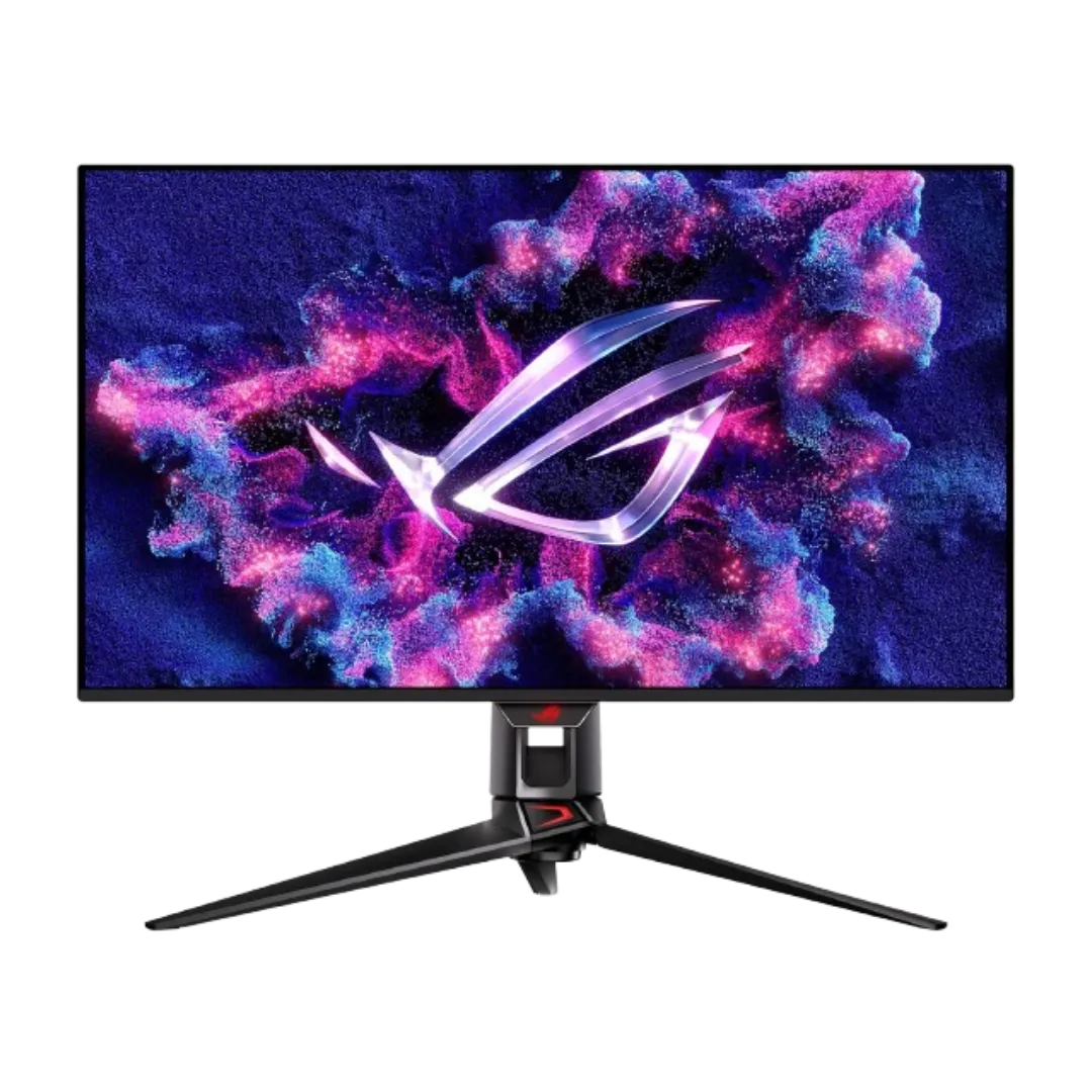 Ảnh render màn hình chơi game ASUS ROG Swift OLED PG32UCDM với thiết kế hiện đại và viền mỏng