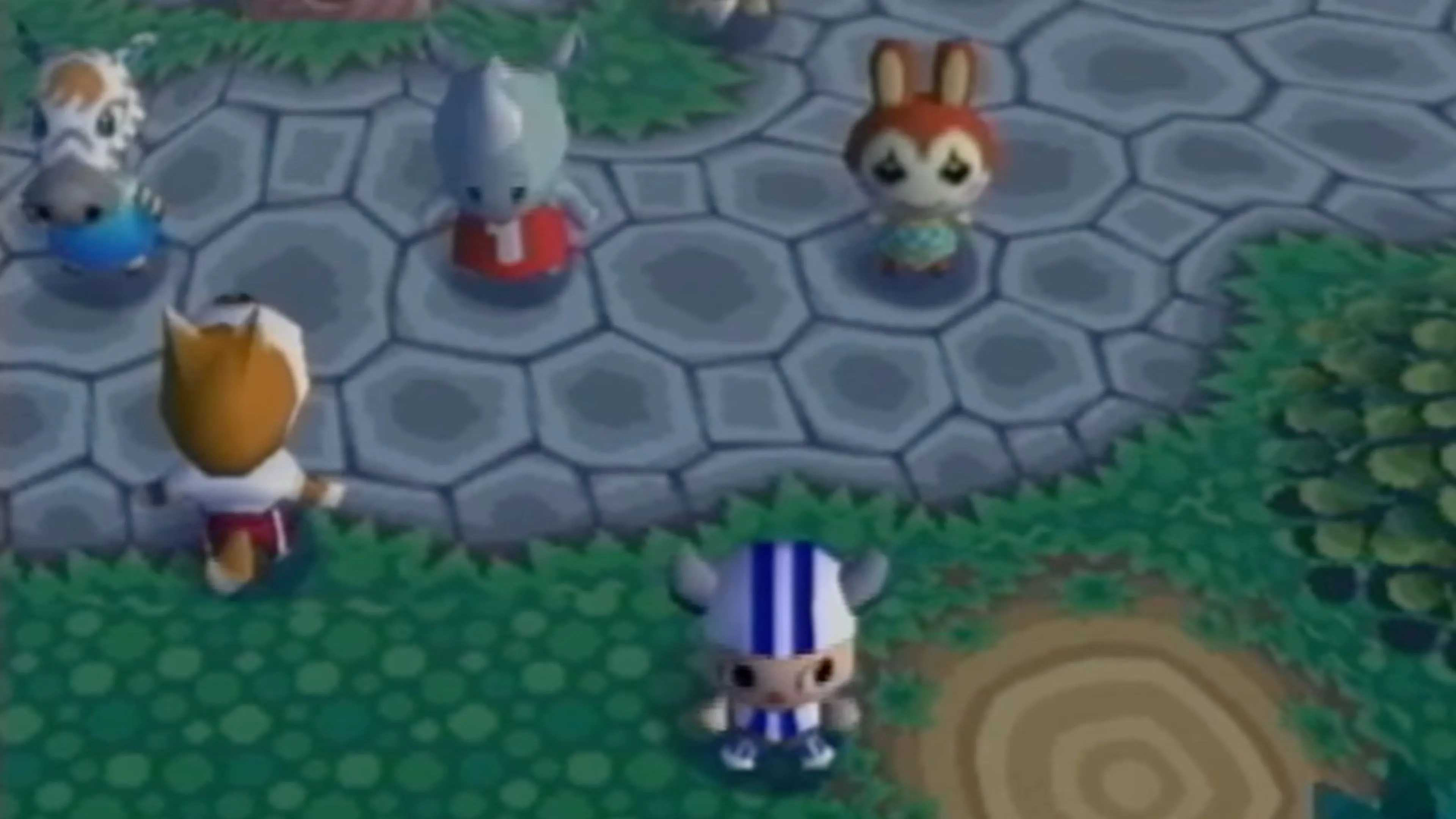 Animal Crossing: Villager và các loài vật đang tương tác