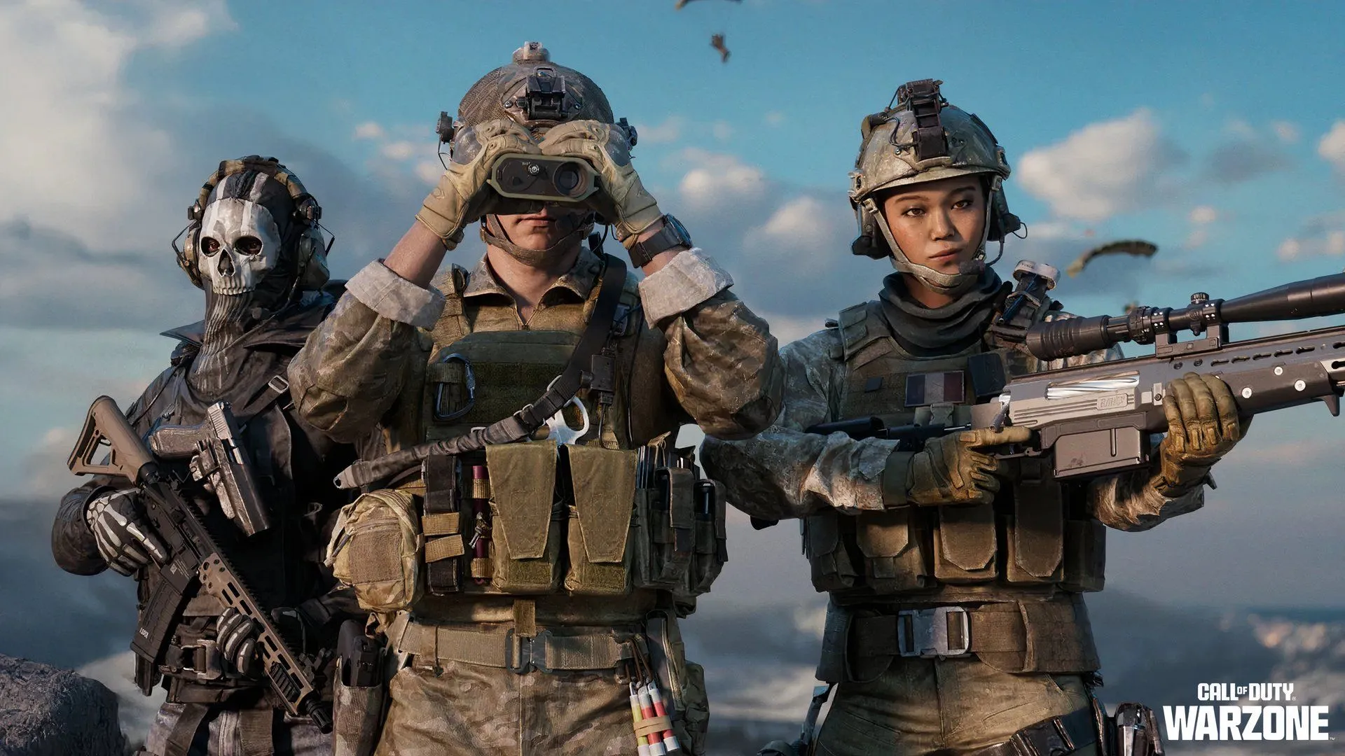 Ba Đặc Vụ đang trinh sát khu vực, có lẽ đang săn lùng kẻ gian lận trong Call of Duty