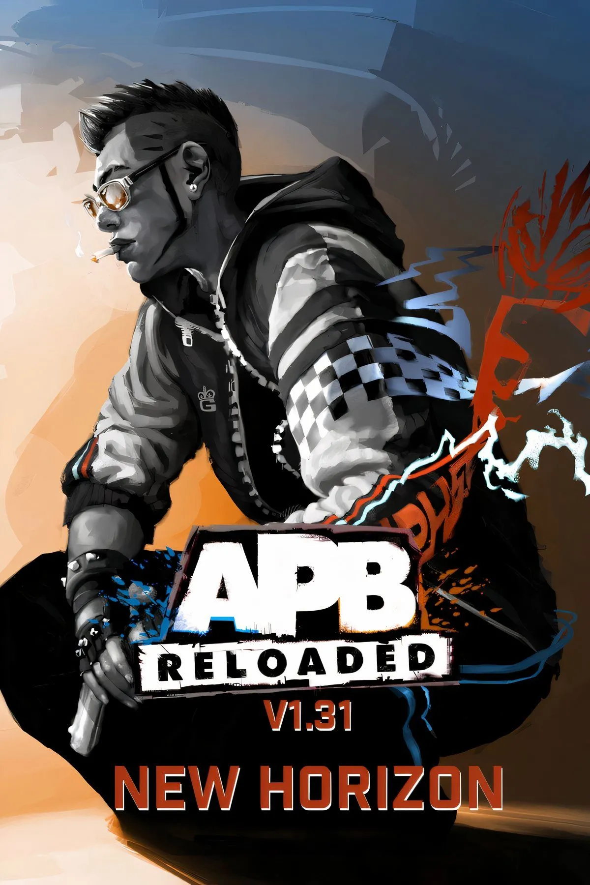 Bìa APB Reloaded, phiên bản tái phát hành của tựa game APB: All Points Bulletin từng thất bại.