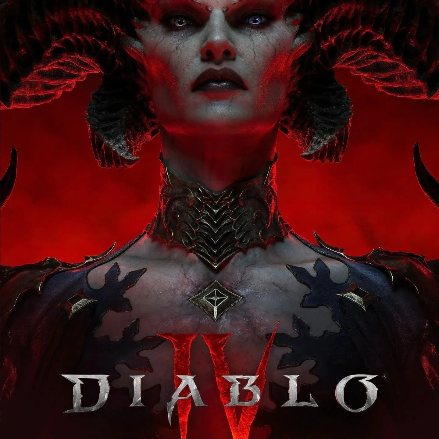 Bìa đĩa game Diablo IV phiên bản tiêu chuẩn với nhân vật Lilith