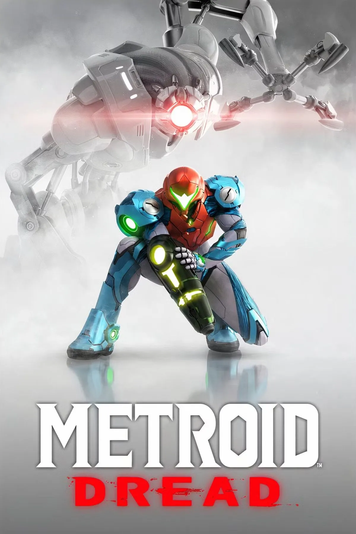 Bìa game Metroid Dread, tựa game Metroidvania hành động đình đám trên Nintendo Switch.