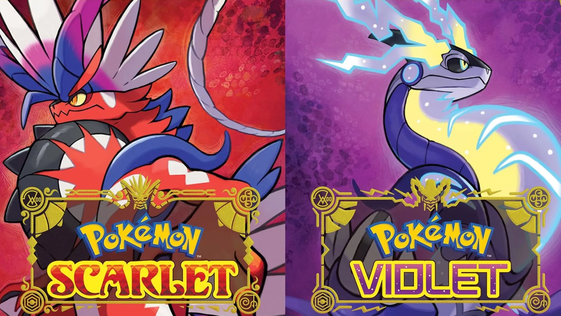 Bìa game Pokémon Scarlet và Pokémon Violet