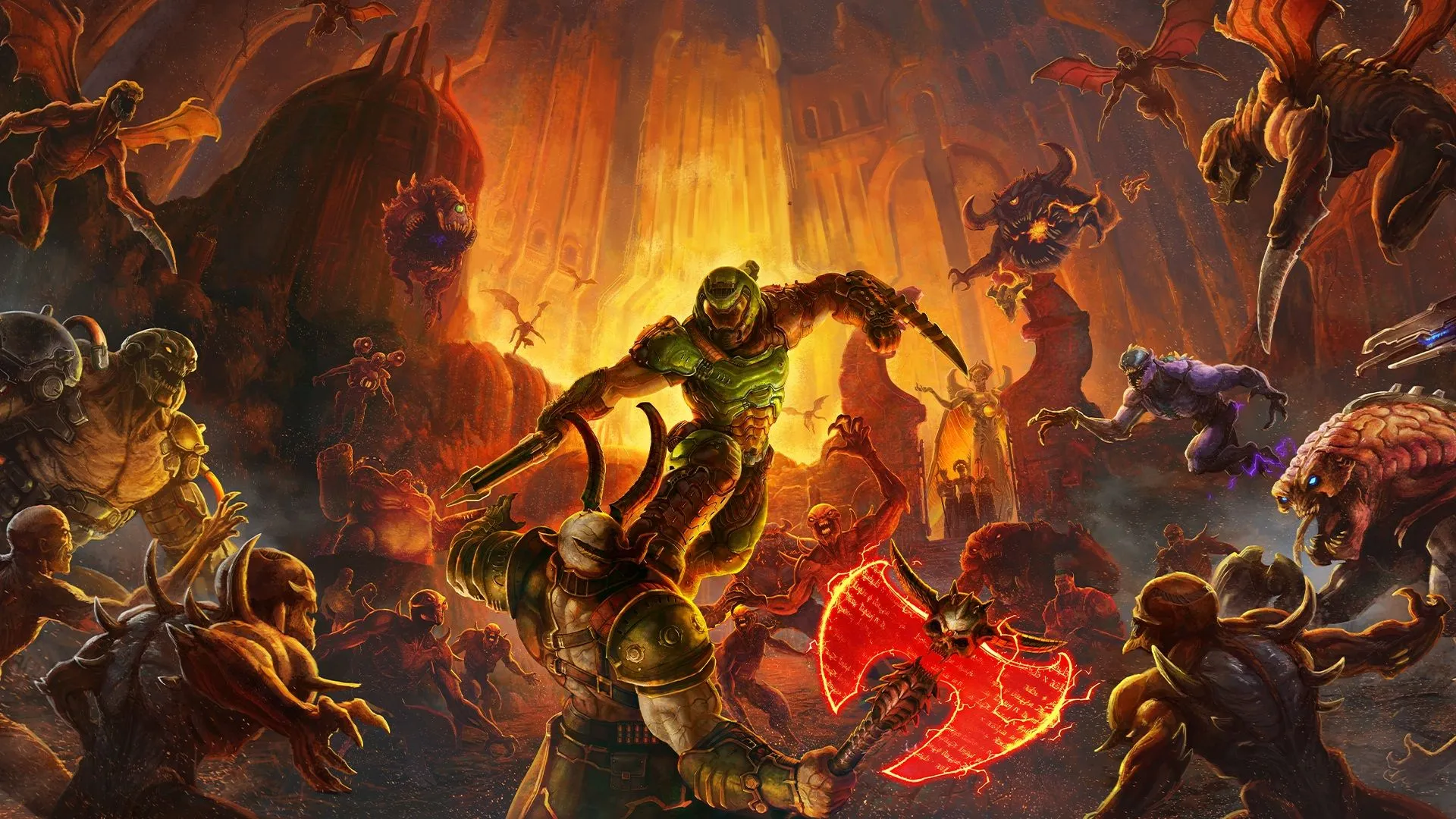 Bìa nghệ thuật chính của Doom Eternal