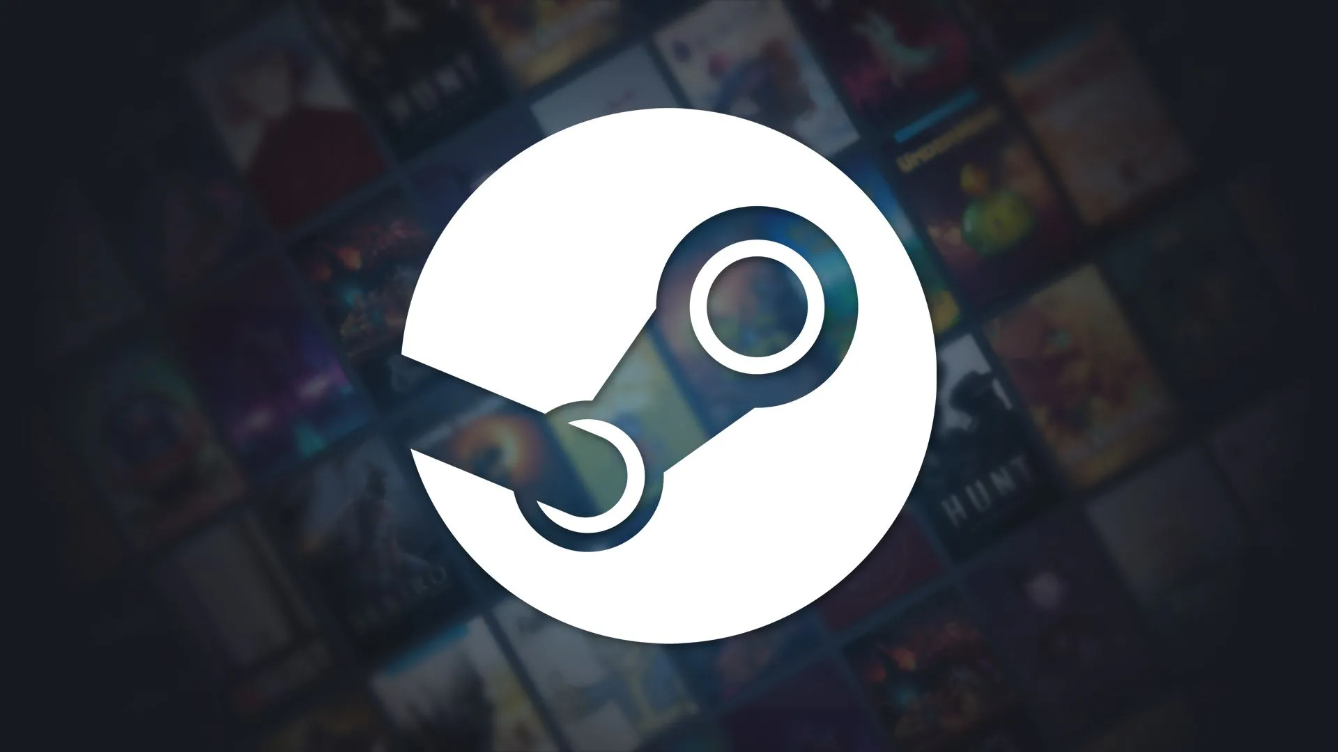 Biểu tượng logo Steam trên nền trang hỗ trợ, minh họa cho chính sách và dịch vụ hỗ trợ của Valve đối với người dùng và nhà phát triển game
