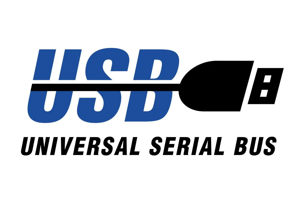 Biểu tượng logo USB, đại diện cho các tiêu chuẩn kết nối và truyền dữ liệu phổ biến trong thế giới công nghệ