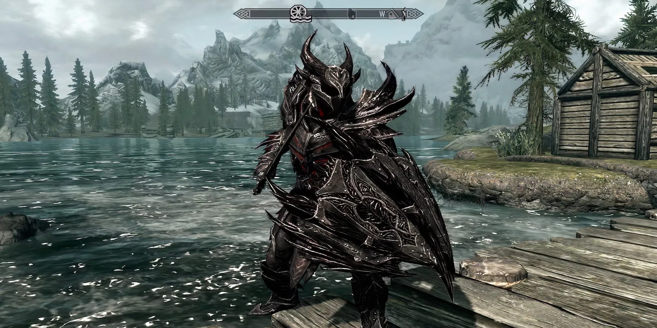 Bộ giáp Daedric ấn tượng trong thế giới giả tưởng của Skyrim
