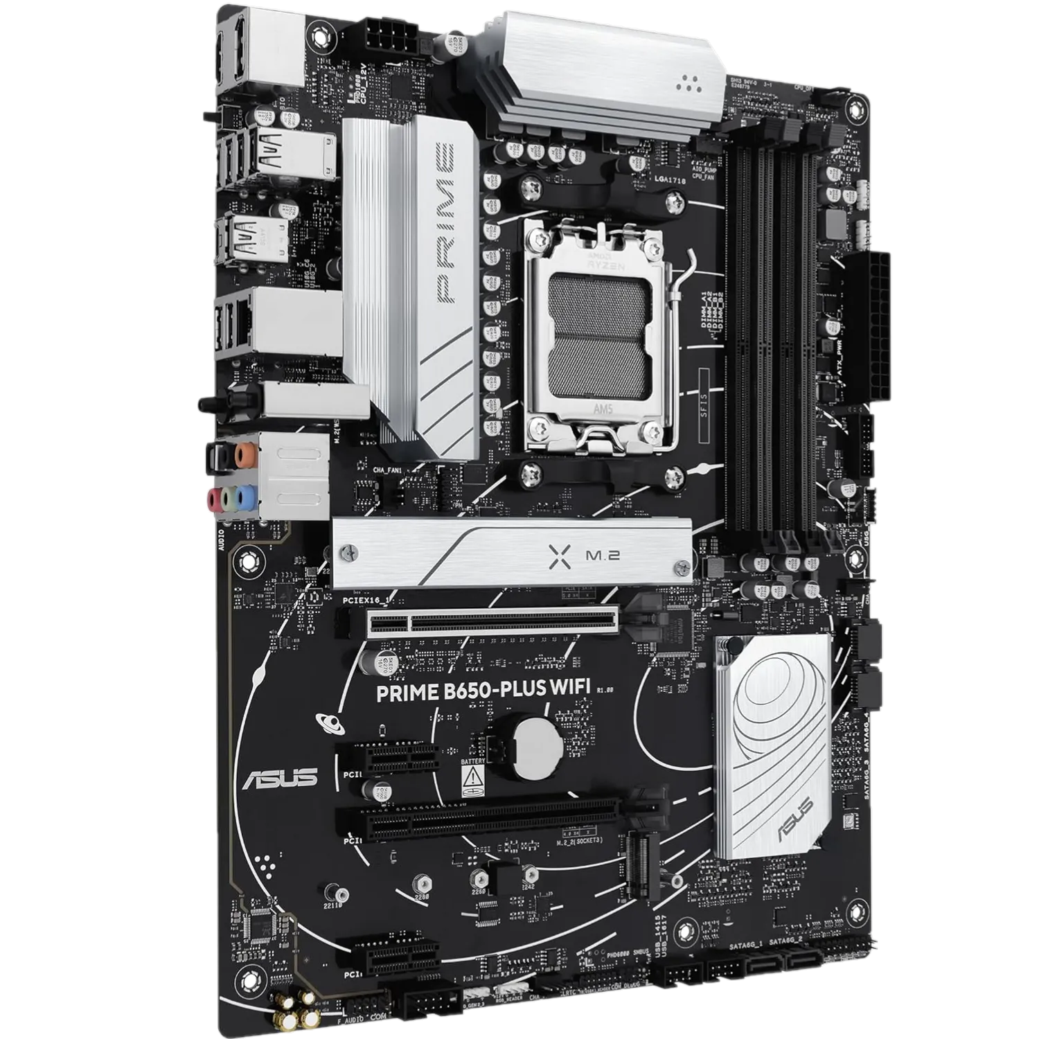 Bo mạch chủ Asus Prime B650-Plus WiFi ATX hỗ trợ DDR5 và PCIe Gen5