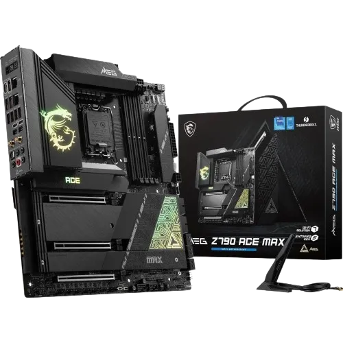 Bo mạch chủ MSI MEG Z790 ACE MAX E-ATX cao cấp với thiết kế mạnh mẽ và các tính năng tiện ích.